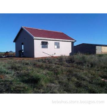Fireproof Concrete Prefabricated House , Fiber Cement Sandw